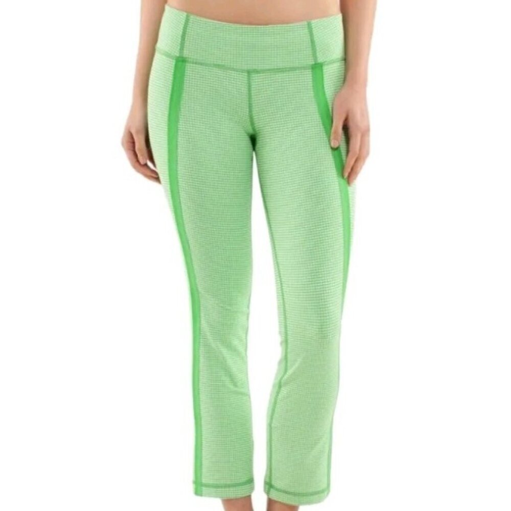Lululemon Coast To Class Pant Green Gingham